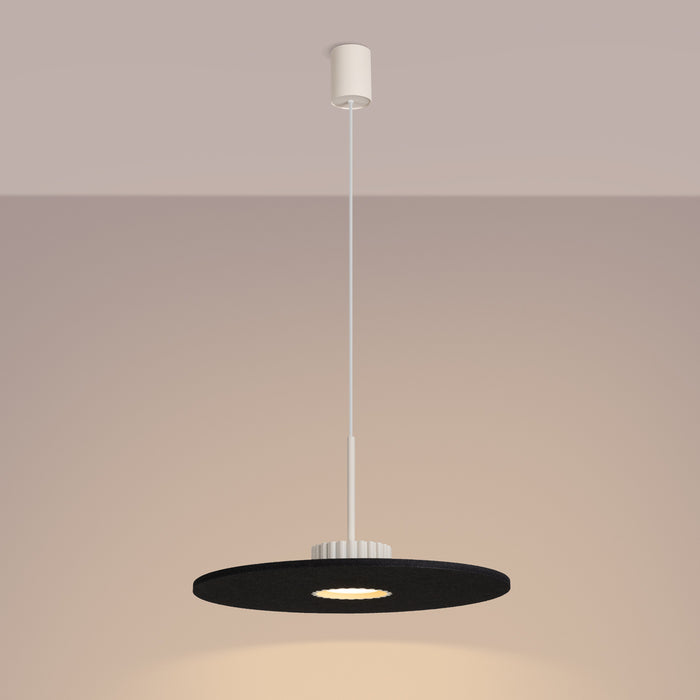 SOLLUX SL.2692 Lámpara colgante OVO 1 beżowa/czarna filc Gx53