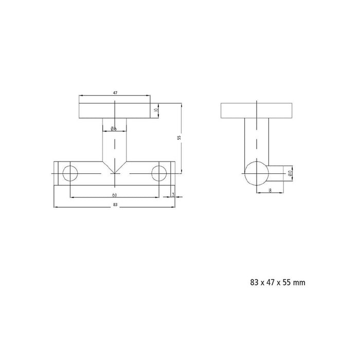 SALGAR 14696 RHIN Hotel Chrome Hook