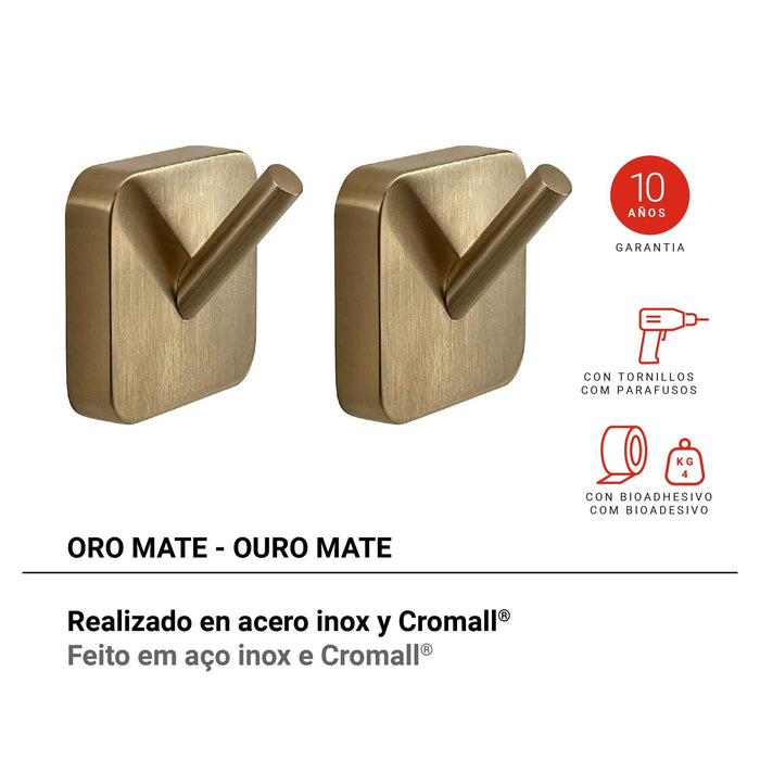 GEDY TO278800100 TONGA Percha Oro Mate