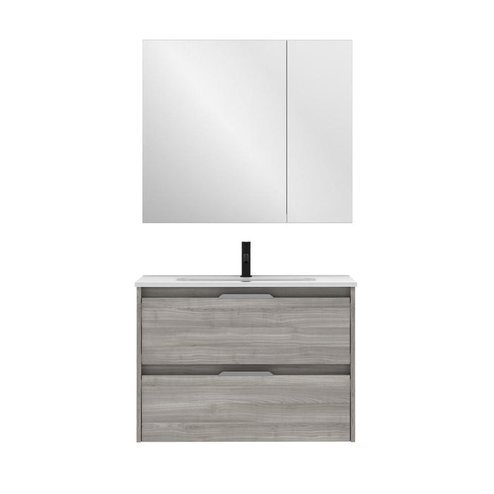 AMIZUVA C0073835 SUKI Conjunto Completo 2 Cajones 80 Gris Arenado