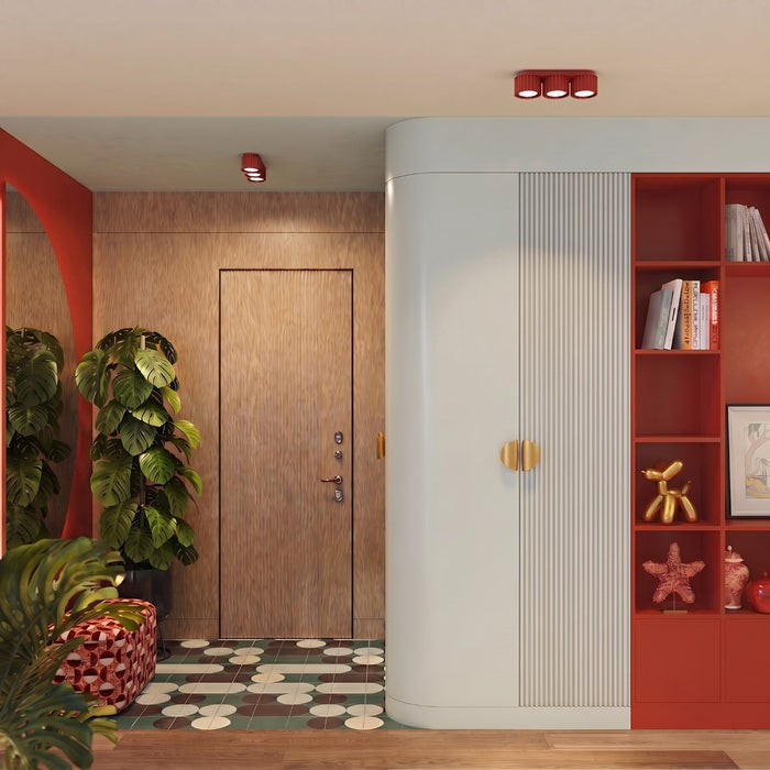 SOLLUX SL.2641 Plafón AURA 3 rojo Gx53