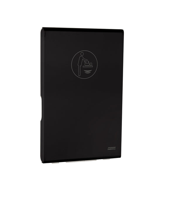 MEDICLINICS CP0016VCSB-I BABYMEDI Cambia Pañales Inox Negro Vertical con Ionizador