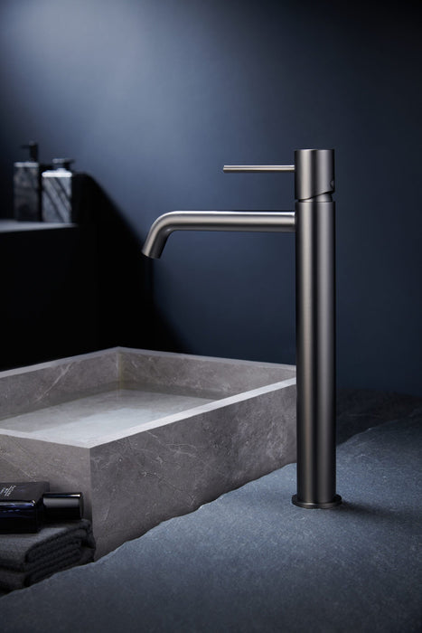 IMEX BDM039-3BGM MONZA Grifo Monomando Lavabo Alto Black Gun Metal