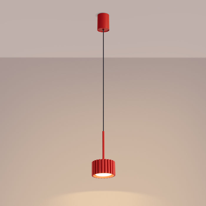 SOLLUX SL.2689 Lámpara colgante AURA 1 rojo Gx53