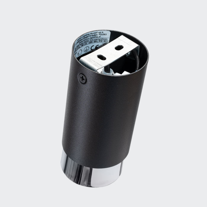SOLLUX SL.1408 Lámpara de techo NERO 12,5 negro/cromo negro/cromo