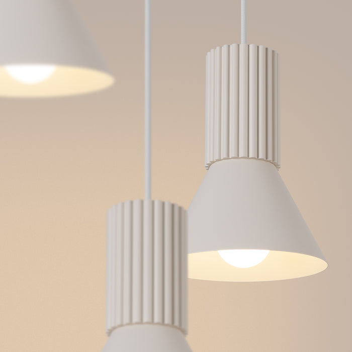SOLLUX SL.1871 Lámpara colgante ESTRIA 3P beige beige