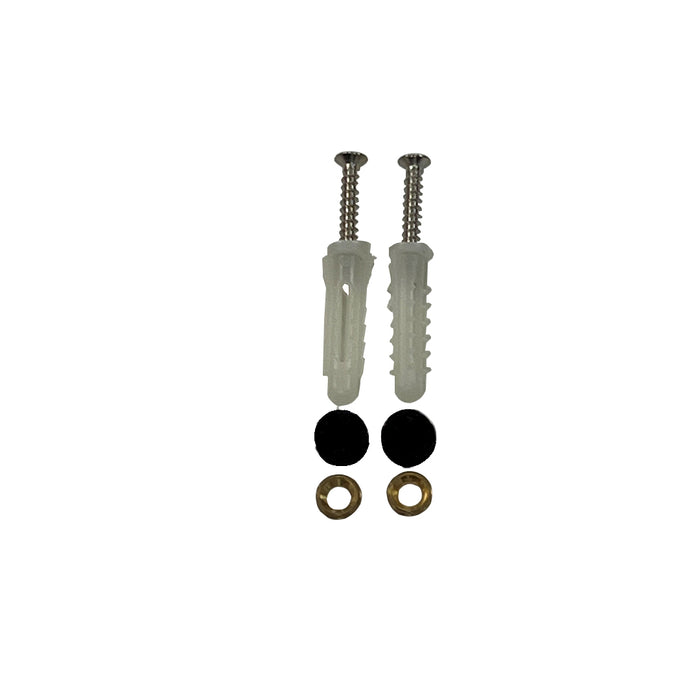 ARCOBAÑ 16JTPN  Juego 2 Tornillos Portarrollos Cocina Negro