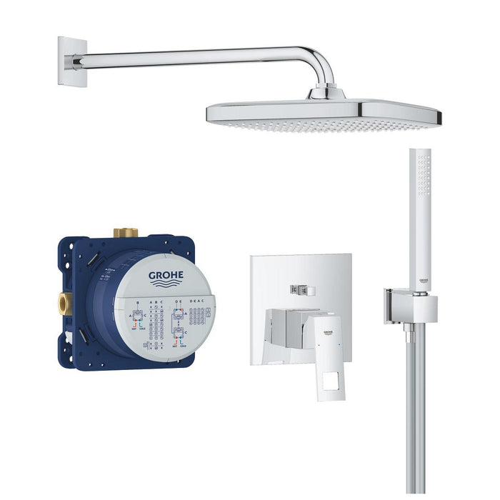 GROHE 25 289 000 TEMPESTA 250 Cube Eurocube Conjunto empotrado con ducha mural Cromo