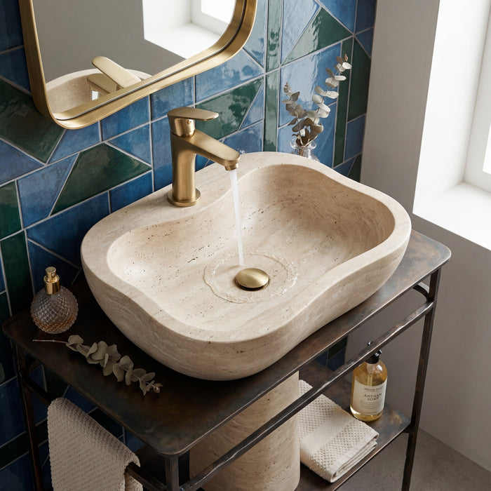 GEDY MXCO0188000 COMO Grifo bajo de lavabo oro mate