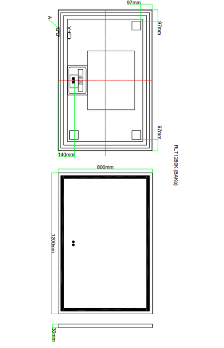 AQUORE BAKÚ Espejo Led