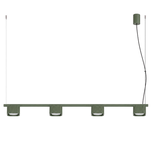 SOLLUX SL.3055 Lámpara De Araña Riff 4 Verde Oliva Gx53