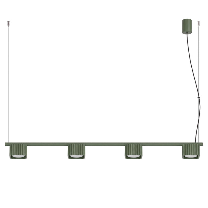 SOLLUX SL.3055 Lámpara De Araña Riff 4 Verde Oliva Gx53