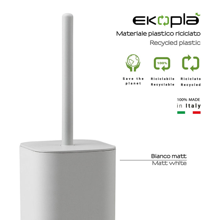 GEDY 63330200300 SEVENTY EKOPLA Escobilleros Blanco Mate