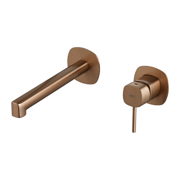 IMEX GLF065/ORC FIRENZE-SASSARI Monomando Lavabo Empotrado Oro Rosa Cepillado