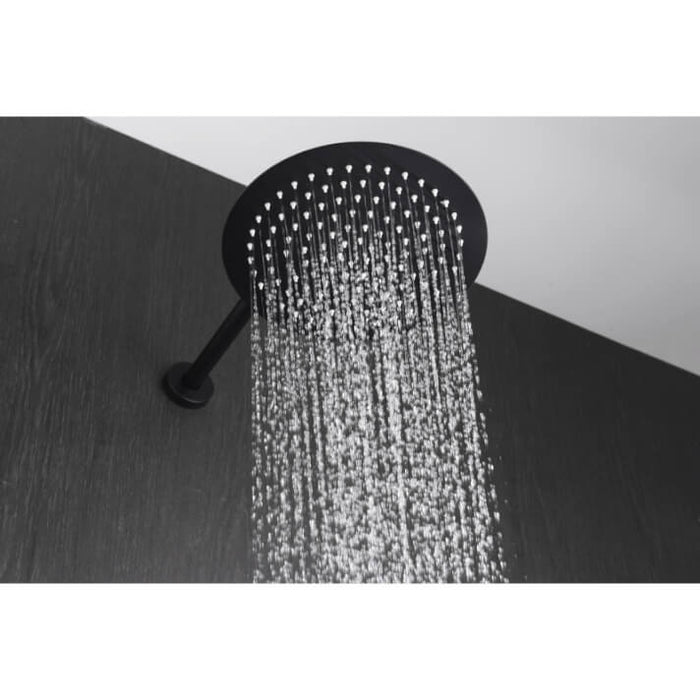 IMEX GPD038/NG LINE Conjunto de Ducha Empotrado Monomando Negro Mate