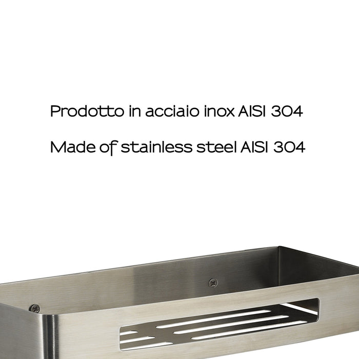 GEDY 24173800000 NERVA Portaobjetos Rectangular Cepillado