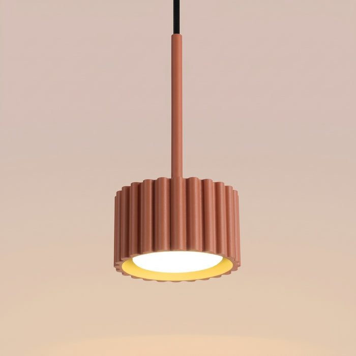 SOLLUX SL.2680 Lámpara colgante AURA 1 ocre rojo Gx53