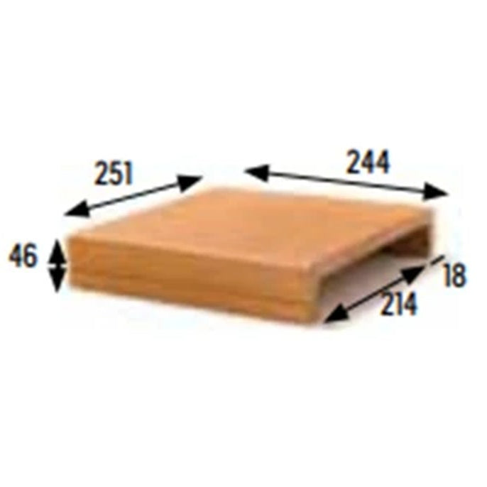 GRES ARAGON 900007 NATURAL Pasamanos Interior 21,5 Cm