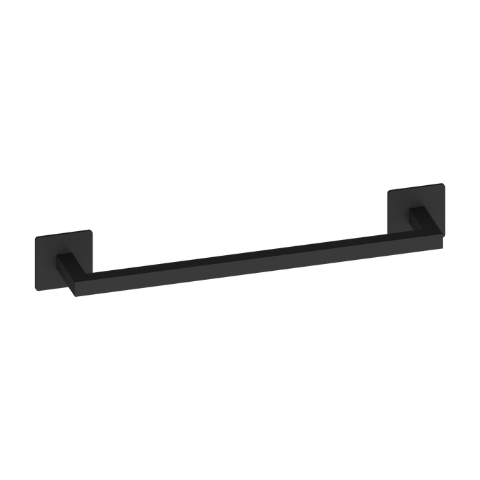 BELTRAN 20191 LUKA Medium Towel Bar Matte Black Adhesive