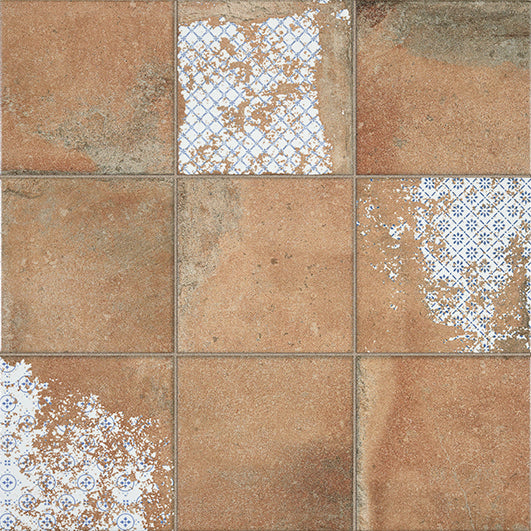 LA PLATERA KUBE QUINTA COTTO-BLUE 45x45 Porcelánico Esmaltado