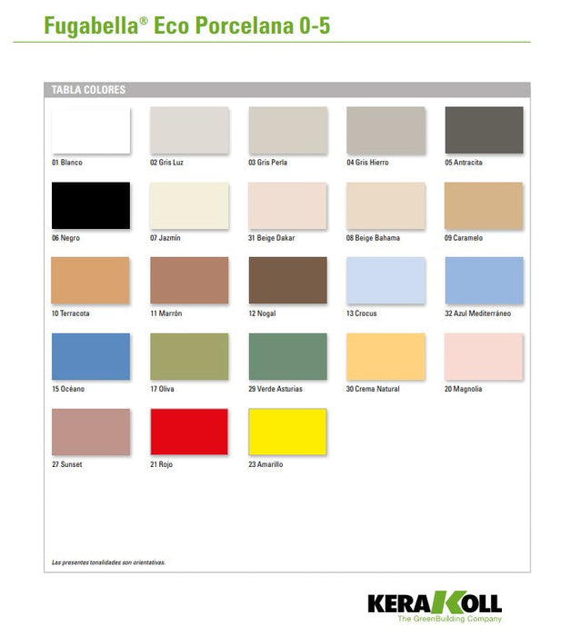 KERAKOLL FUGABELLA ECO PORCELAIN 0-5 Mortar For Joint 5 kg