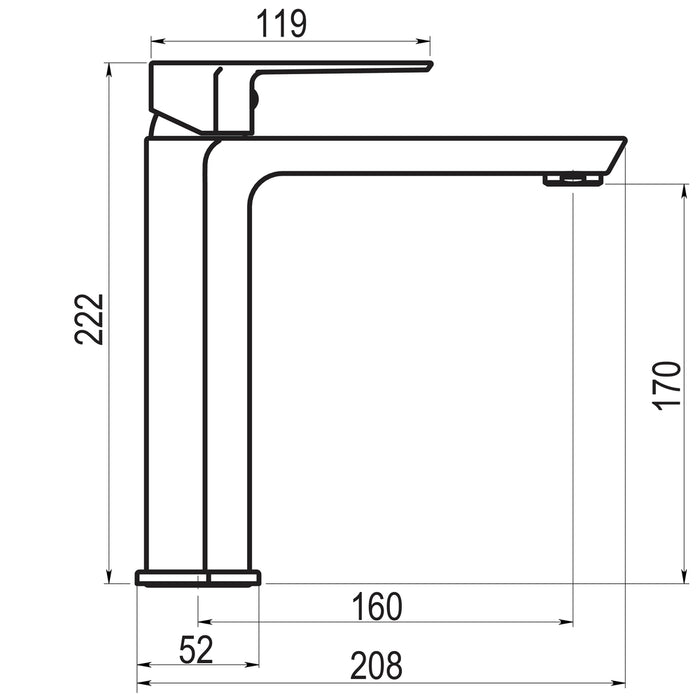 PRESTO 4605111 Aroha lavabo medio Blanco