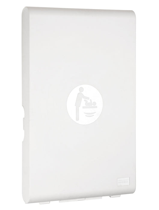 MEDICLINICS CP0016V-I Cambiapañales Vertical para Pared Blanco Antibacteriano e Ionizador
