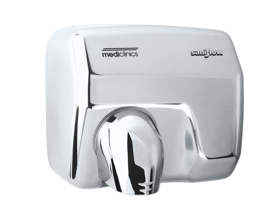 MEDICLINICS E05AC SANIFLOW Stainless Steel Hand Dryer Bright Finish
