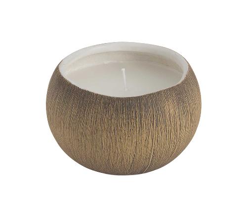 ANDREA HOUSE AX24021 Vela Cerámica Coco Ø12X8 Cm