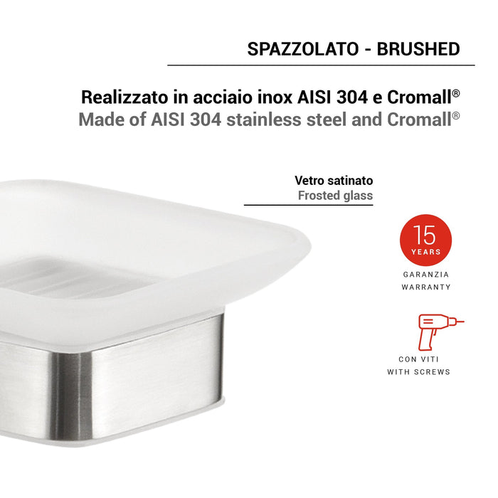 GEDY A5113800000 MAUI Jabonera Cepillado