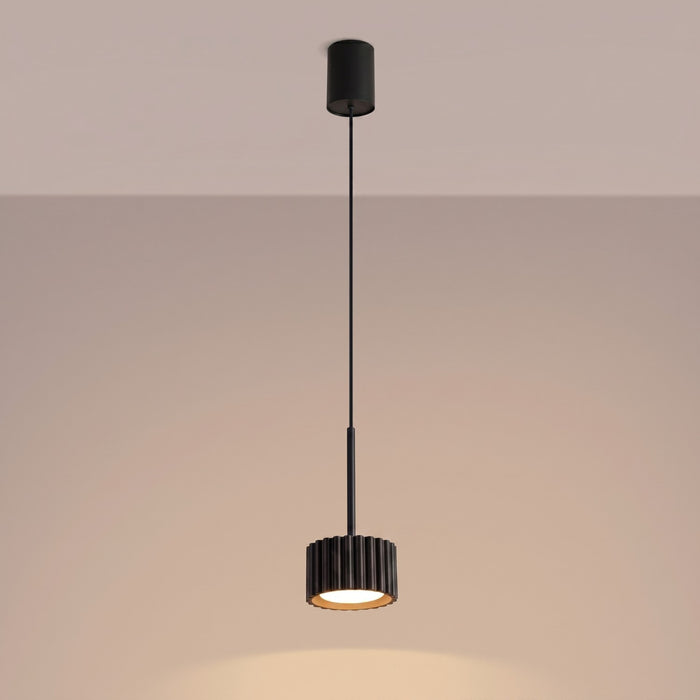 SOLLUX SL.2677 Lámpara colgante AURA 1 negro Gx53