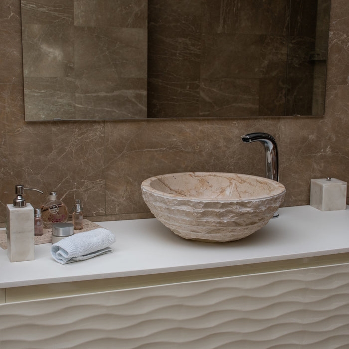 FORZINI FZ-BG/BC-MB-111 NEMESIS Lavabo de mármol Beige