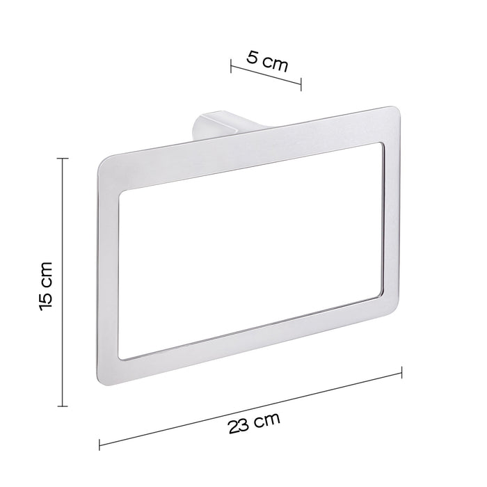 GEDY PI701300100 PIRENEI Chrome Ring Towel Holder