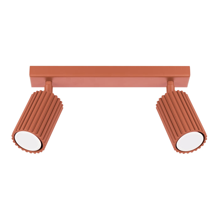 SOLLUX SL.1637 KARBON Lámpara De Techo 2 Rojo Ocre