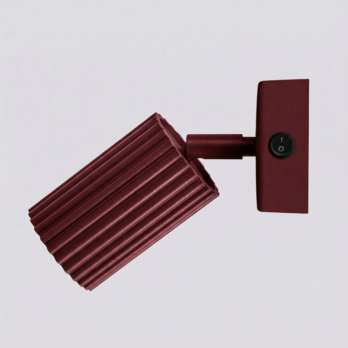 SOLLUX SL.1920 Aplique de pared KARBON burdeos con interruptor