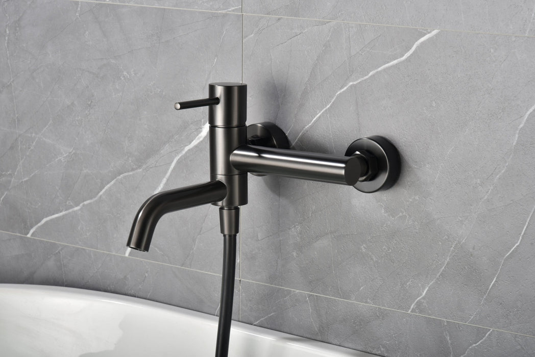 IMEX BDM039-4BGM MONZA Kit Monomando Grifo Baño/Ducha Black Gun Metal