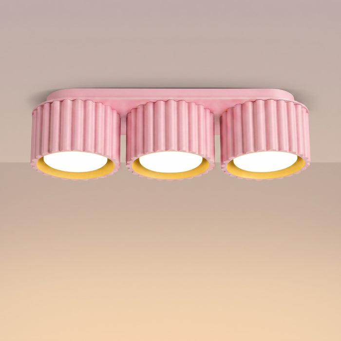 SOLLUX SL.2638 Plafón AURA 3 rosa Gx53