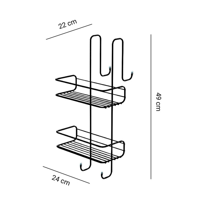 GEDY 24851400900 TITO Black Matte Sponge Holder