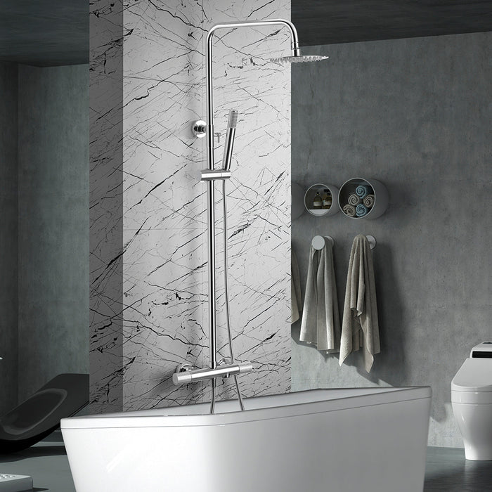 IMEX BTD038-B LINE Grifo Termostático Conjunto de Bañera Cromo