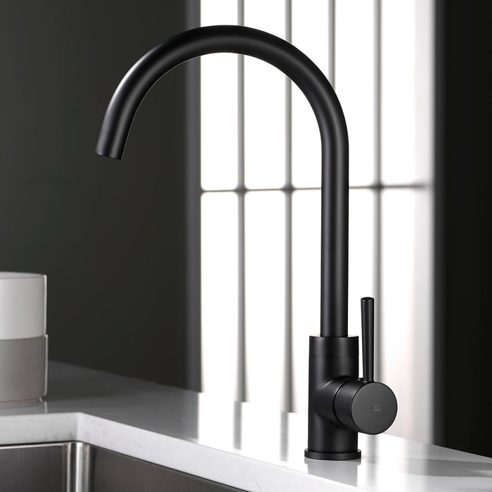 IMEX GCR002/NG LYON Matte Black Kitchen Faucet