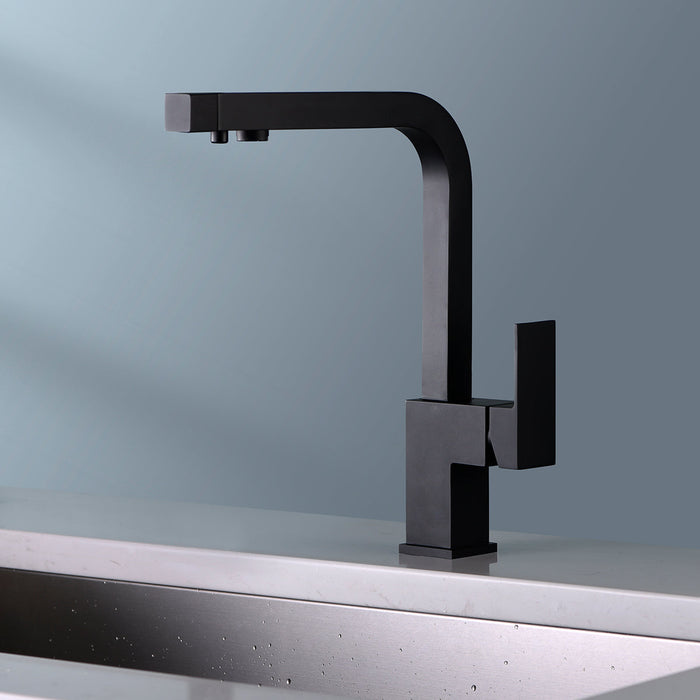 IMEX GOS002/NG CAPRI Grifo de Cocina Negro Mate Para Osmosis