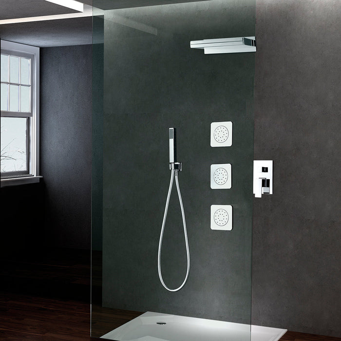 IMEX GPE008 FORMENTERA Conjunto de Ducha Empotrado Monomando Cromo