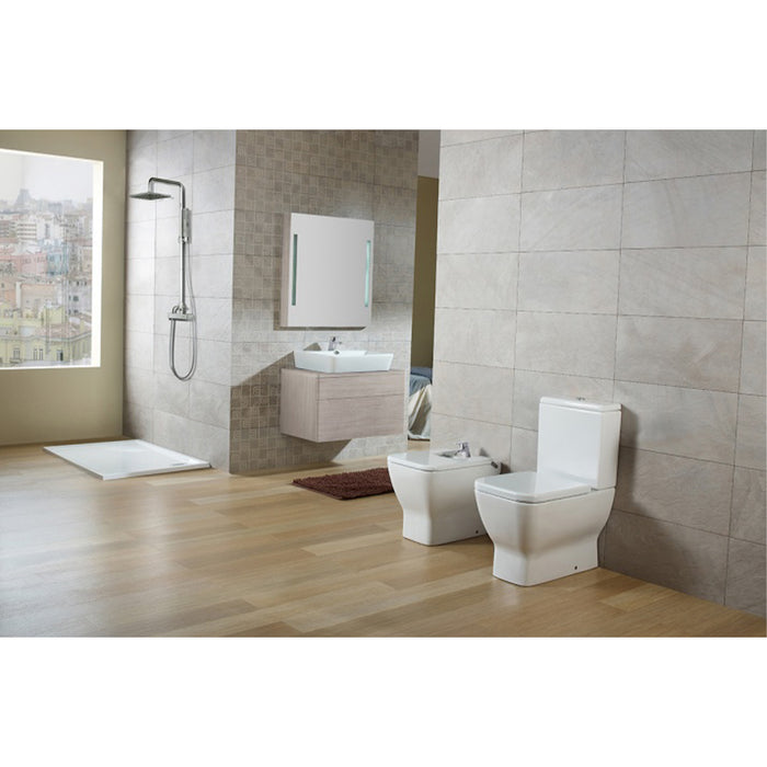 GALA EMMA SQUARE Complete Compact Toilet BTW White