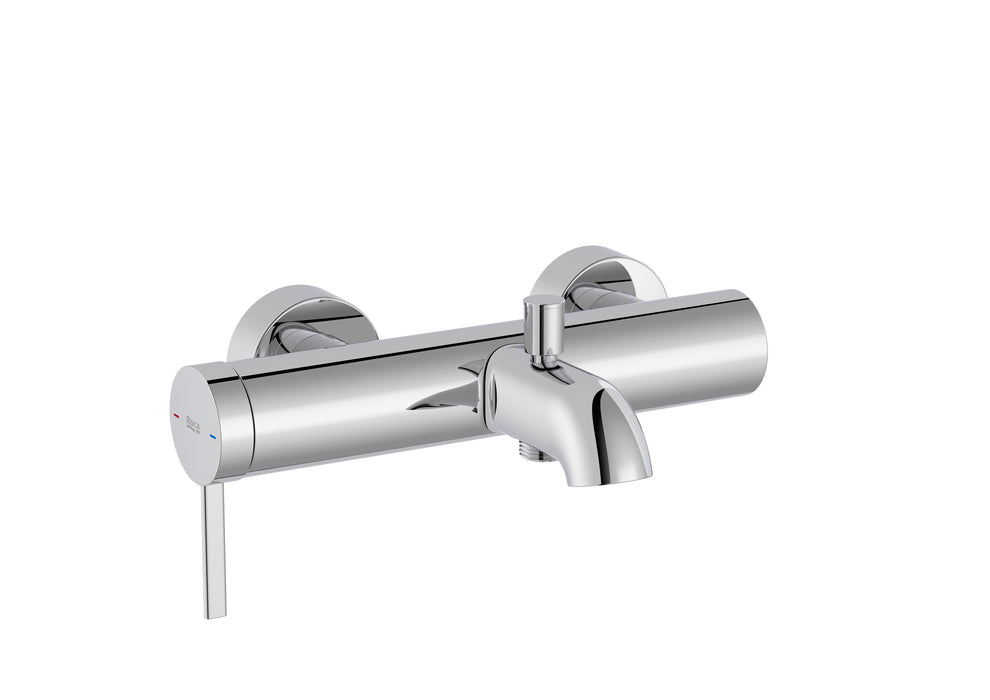 ROCA A5A029EC00 ONA Single-Handle Bath-Shower Tap with Automatic Diverter Chrome