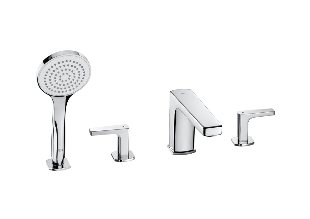 ROCA A5A0901C00 L90 Two-Handle Shelf Tap Bathroom/Shower Central Spout 197Mm