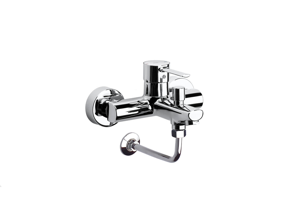 ROCA A5A1760C00 TARGA Single-lever Bath/Shower Tap with Chrome Elbow