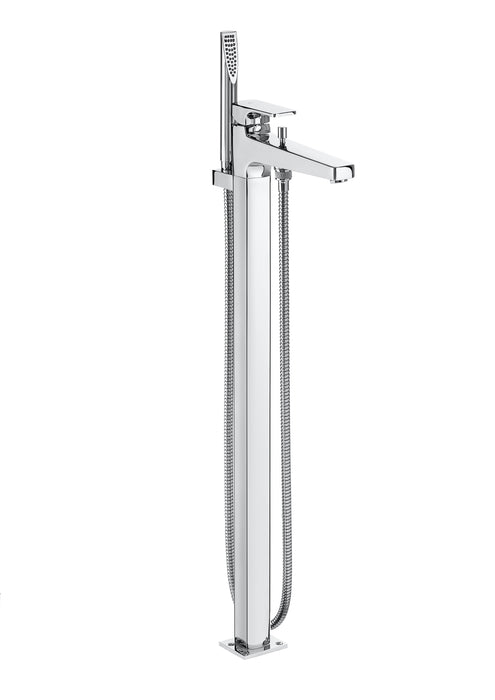 ROCA A5A2701C00 L90 Standing Bath/Shower Mixer Tap with Chrome Accessories