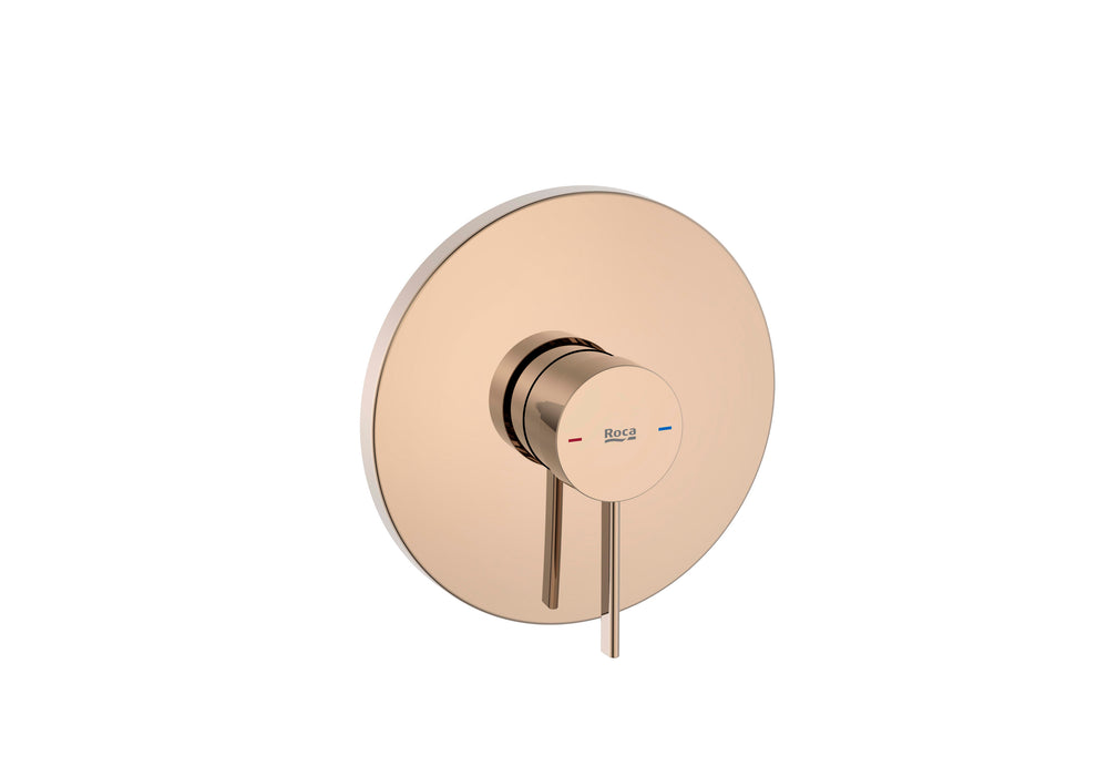 ROCA A5A2B9ERG0 ONA Recessed Single-Handle Shower Tap Without Recessed Body Rose Gold