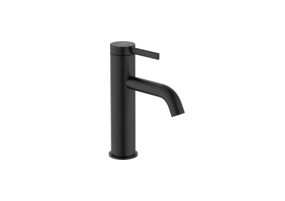 ROCA A5A3A9ENB0 ONA Single-lever Basin Tap with Outlet Clic Clac Matte Black