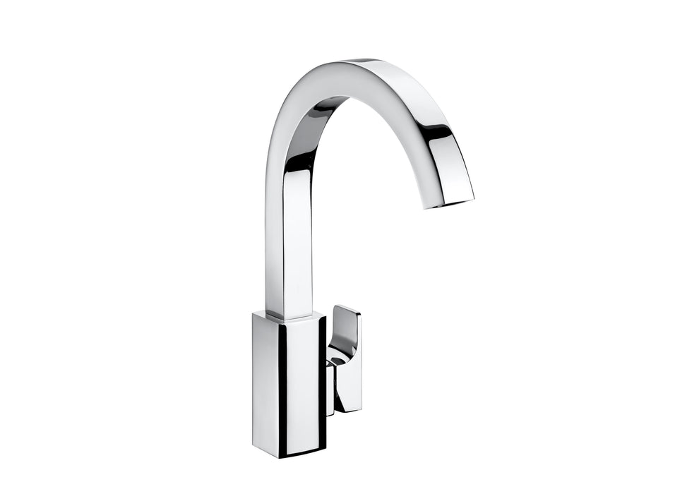 ROCA A5A8301C00 L90 Single Handle Sink Tap Swivel U Spout Chrome